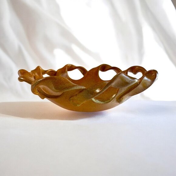 Handmade Studio Art Pottery 6.5" Decorative Bowl Signed JB - Picture 2 of 9